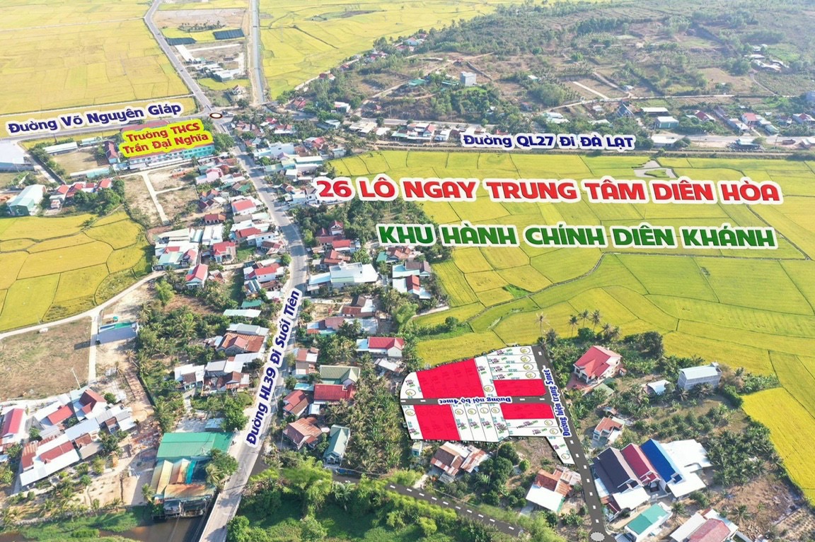 Giá bán đất Diên Hoà Diên Khánh năm 2021