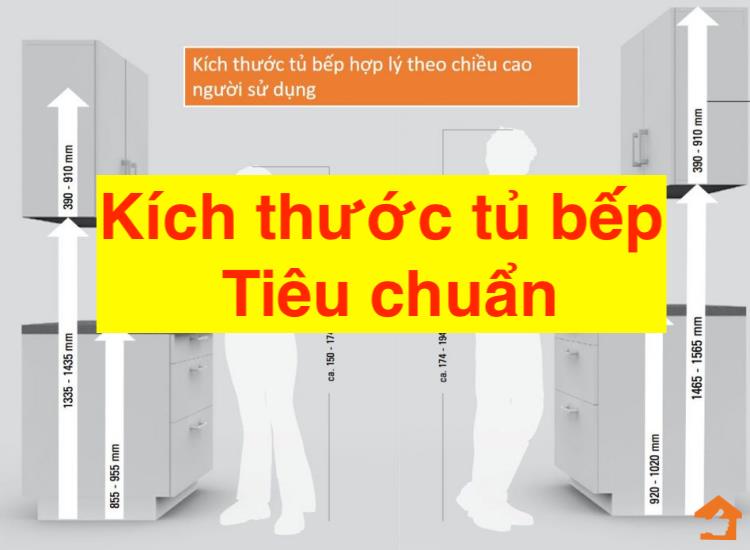 Cập nhật mới nhất Kích thước tủ bếp tiêu chuẩn của người Việt hiện nay