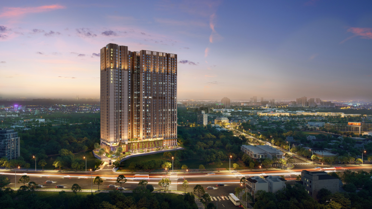 Thiết kế riêng tư trong căn hộ ba phòng ngủ Opal Skyline 2020