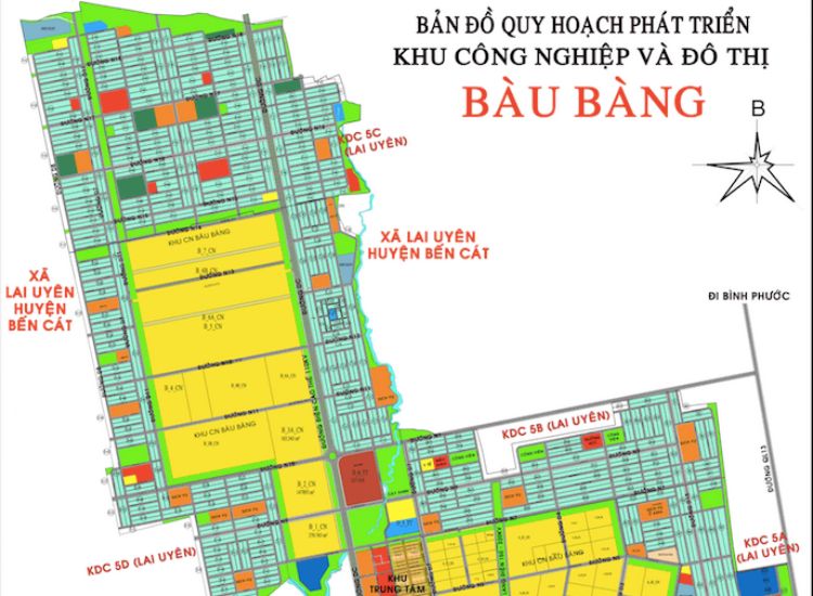 Cập nhật mới nhất Bản đồ quy hoạch sử dụng đất tại Huyện Bàu Bàng khổ lớn