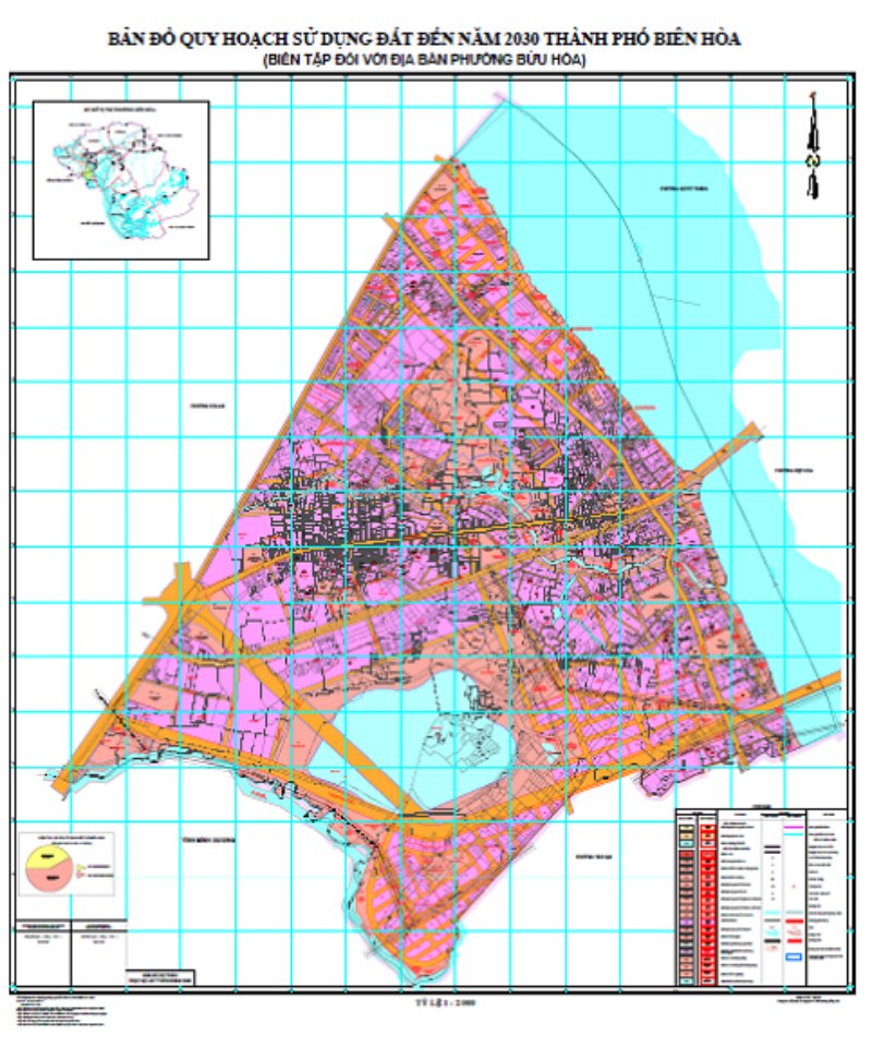 Bản đồ quy hoạch phường Thanh Đa