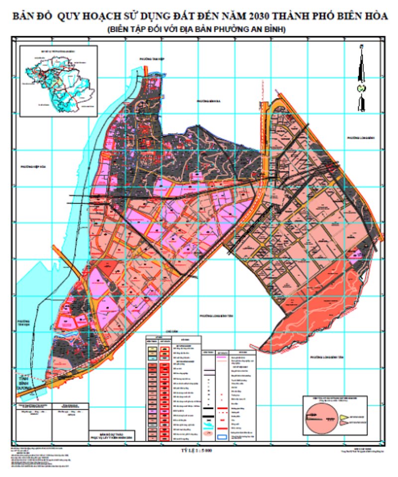 Bản đồ quy hoạch phường Bửu Hoà