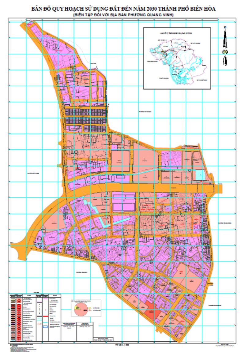 Bản đồ quy hoạch phường Quang Vinh 
