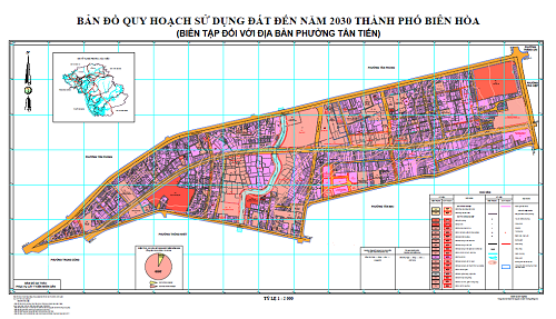 Bản đồ quy hoạch phường Tân Tiến