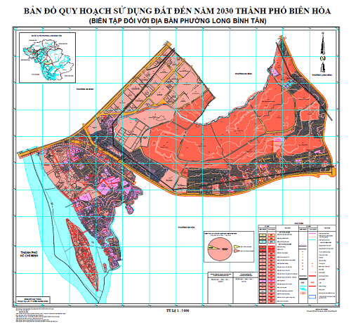 Bản đồ quy hoạch phường Long Bình Tân