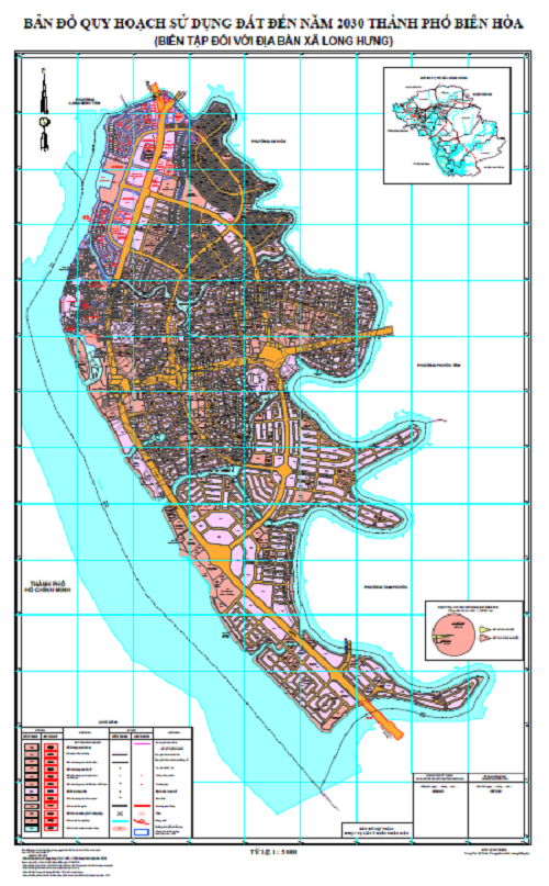 Bản đồ quy hoạch xã Long Hưng