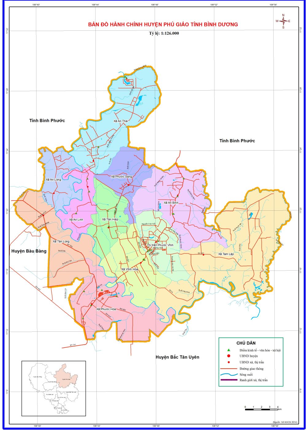 Cập nhật mới nhất Thông tin quy hoạch huyện Phú Giáo mới nhất 2