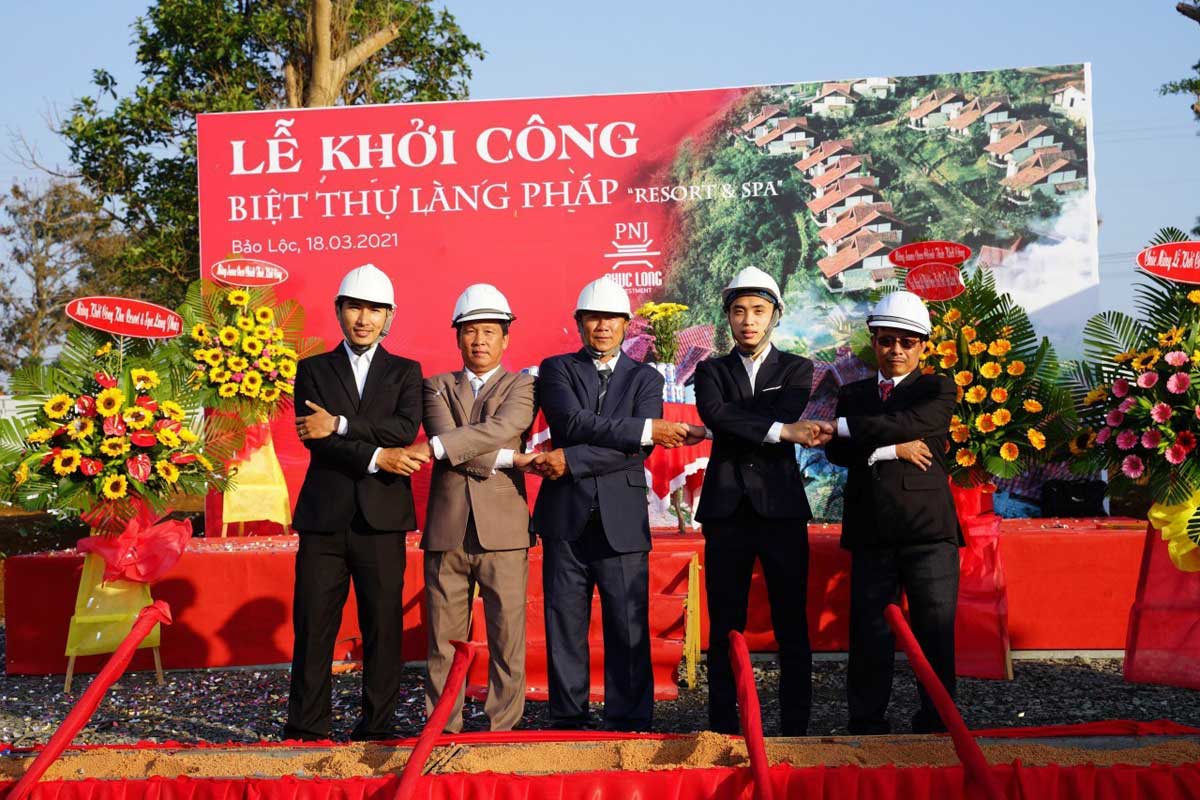 Khoi cong Biet thu Lang Phap Bao Loc Resort Spa - Biệt Thự Làng Pháp Bảo Lộc Resort & Spa