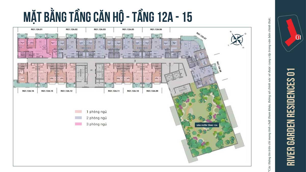 MAT BANG TANG 12A 15 CAN HO RIVER GARDEN RESIDENCES - RIVER GARDEN RESIDENCES