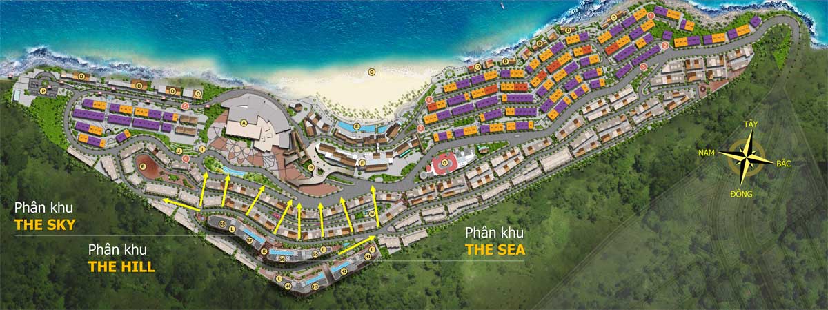 Mat bang Du an Can ho Sun Grand City Hillside Residence Phu Quoc - SUN GRAND CITY HILLSIDE RESIDENCE