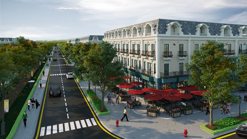 Tuyến phố thương mại shophouse liền kề dự án Central City(Opus One)