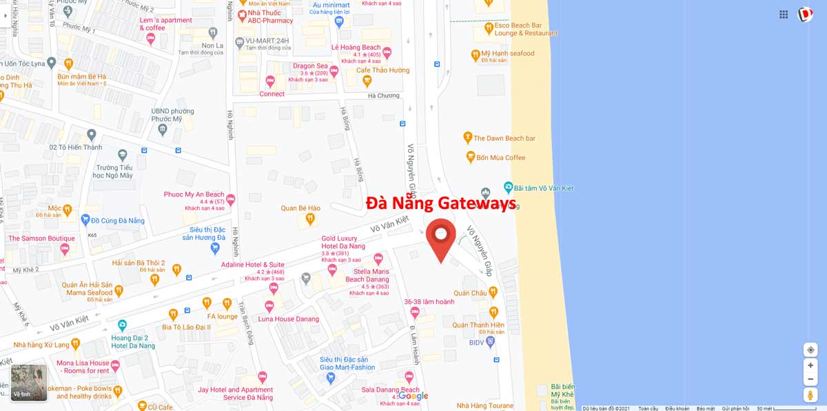 Vi tri Du an Thap tai chinh Da Nang Gateways - Đà Nẵng Gateways