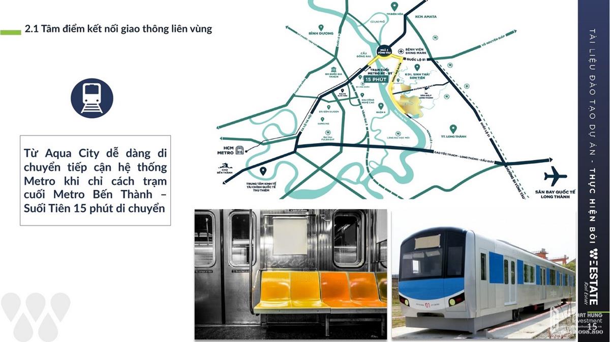 Aqua City dễ tiếp cận hệ thống Metro Bến Thành - Suối Tiên 15 phút
