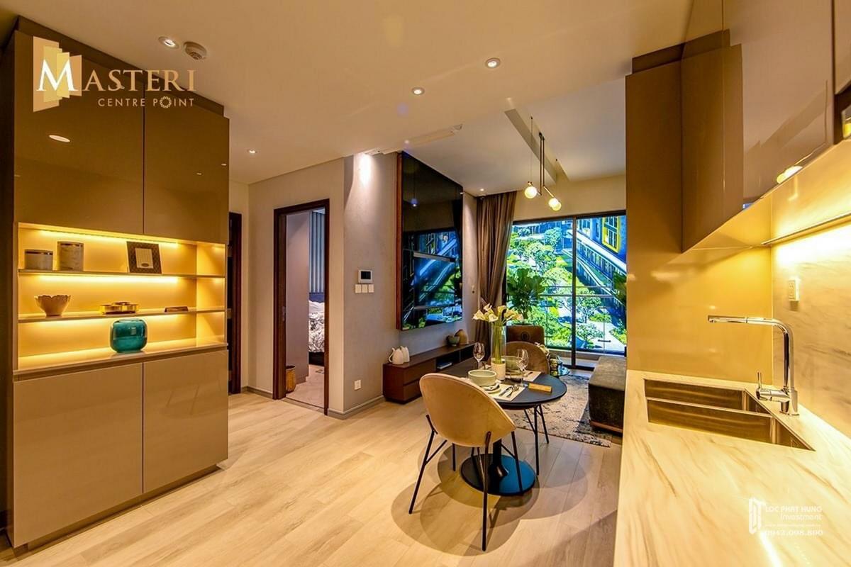 Nhà mẫu phòng khách dự án căn hộ chung cư Masteri Centre Point Quận 9 Đường Nguyễn Xiển chủ đầu tư Masterise Homes