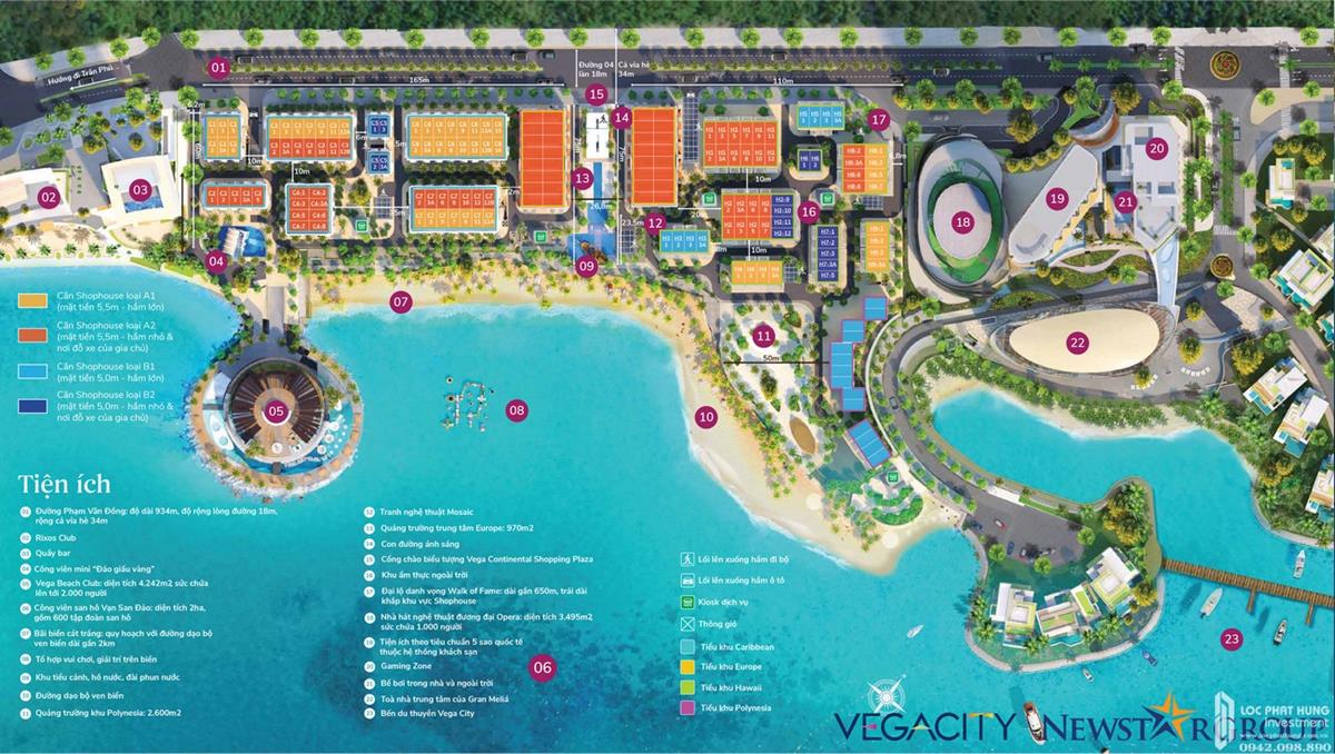 Mặt bằng tổng thể dự án Vega City Nha Trang