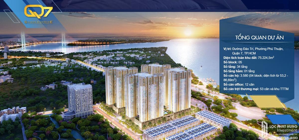 Phối cảnh tổng thể và tổng quan dự án Q7 Sai Gon Riverside Complex