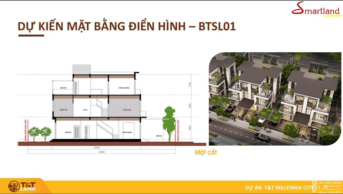 Thiết kế dự án đất nền T&T Millennia City Cần Giuộc Đường Lê Văn Lương chủ đầu tư T&T Group